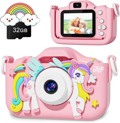CADDLE & TOES Kids 40MP Camera, Fly-Unicorn Pink, 1080P HD, 2.0 Inch Screen, 32GB SD Card, Ages 4+ to 15 CADDLE & TOES Kids 40MP Camera, Fly-Unicorn Pink, 1080P HD, 2.0 Inch Screen, 32GB SD Card, Ages 4+ to 15 - fly-unicorn