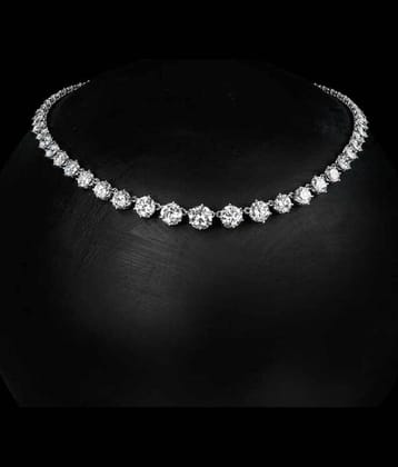 MGSV - Silver Alloy Necklace ( Pack of 1 )