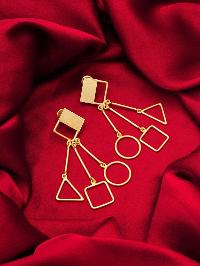 Morison Golden Teardrop Earrings Grace in Every Drop - Earrings | Buy online on ZillyBuy