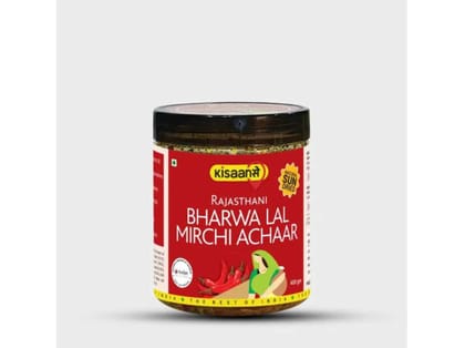 KisaanSay Rajasthani Lal Bharwa Mirch - 400 Gram KisaanSay Rajasthani Lal Bharwa Mirch - 400 Gram