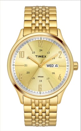 Timex Gold-Toned Dial Men Watch - TW0TG6503-Gold
