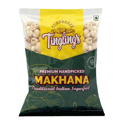 Tinglings Premium Plain Makhana 100 Gms (Pack of 4)
