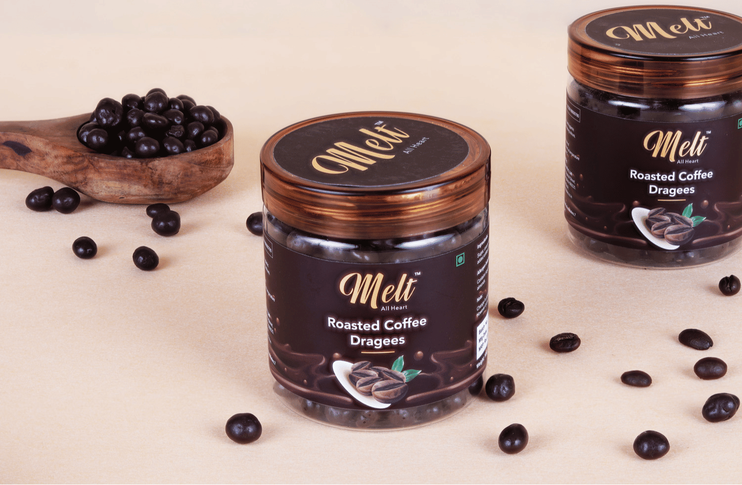 Roasted Coffee Dragees, 100 gm | Melt Chocolates