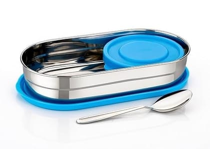 Oval Lunch Box Sleek and Stylish Meal Container with a Unique Oval Design, Perfect for Packing Balanced Meals, Ideal for Work or School, BPA-Free and Easy to Clean