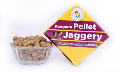 Rampura Jaggery - Pellet - 400 g (without jar)