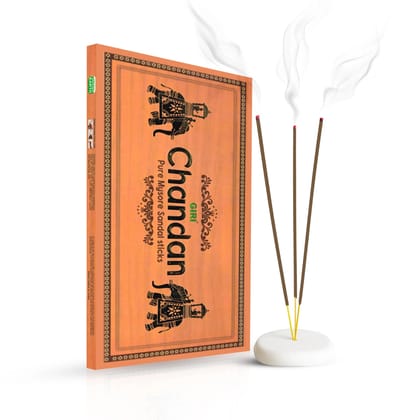 Giri Chandan Pure Mysore Sandal Incense Sticks - 30 Sticks | Agarbatti | Chandan Fragrance | Agarbathi for Pooja Giri Chandan Pure Mysore Sandal Incense Sticks - 30 Sticks | Agarbatti | Chandan Fragrance | Agarbathi for Pooja