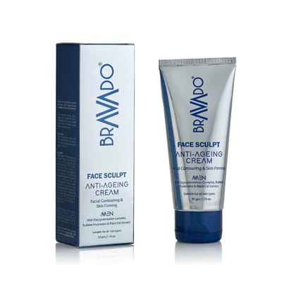 Bravado Skin Care Kit | Face Sculpt Anti Agieng Cream (50g) + Face Hydra Soft Body Lotion (100ml) | Deep nourishing & Moisturizing, Anti-Ageing, Reduce Dark Spot, Wrinkle Lift | Pack of 2