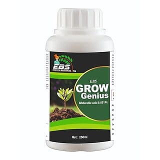 EBS GrowGenius Gibberellic Acid 0.001 L the plant growth and improves plant health and sustained productivity (250 ML)
