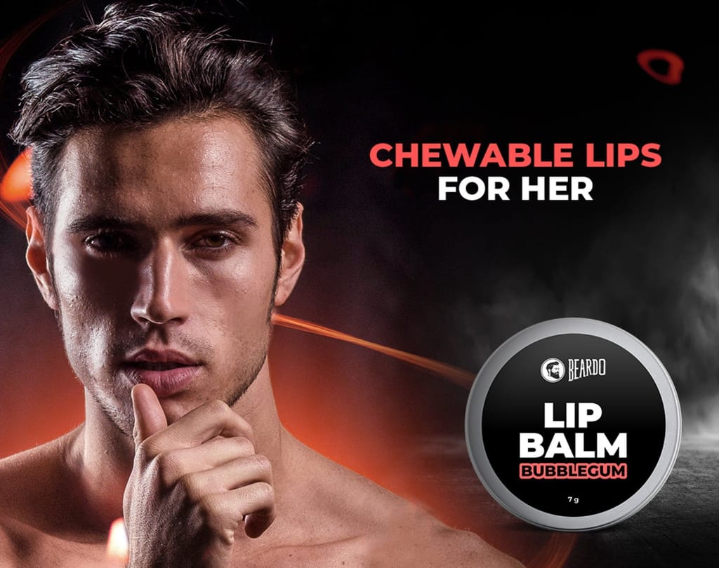 Beardo Ultraglow Face Cream & Lip Balm (Bubblegum) Combo
