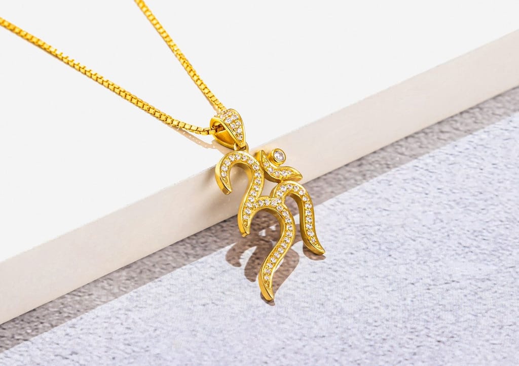 Iced Out Om Pendant