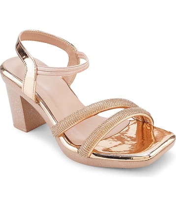 JM Looks Tan Women's Sandal Heels