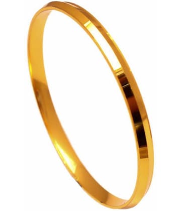 Shining Jewel 22k Gold Plated Punjabi Sikh Kada For Men (SJ_3089)