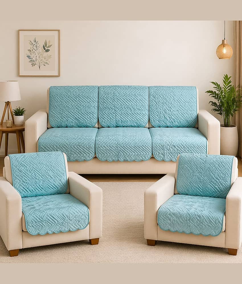 ONAVH 5 Seater Velvet Sofa Cover ( Pack of 10 )