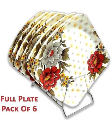 Inpro 6 Pcs Melamine Multi Color Full Plate