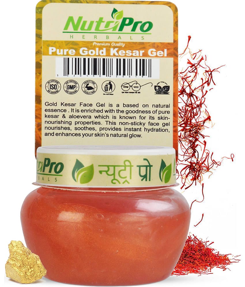 NutriPro Pure Gold Kesar Gel 120ml For Radiant Glow & Nourshing Properties