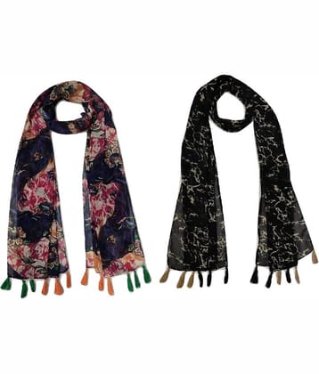 stolevilla Multi Printed Poly Cotton Yarn Stoles