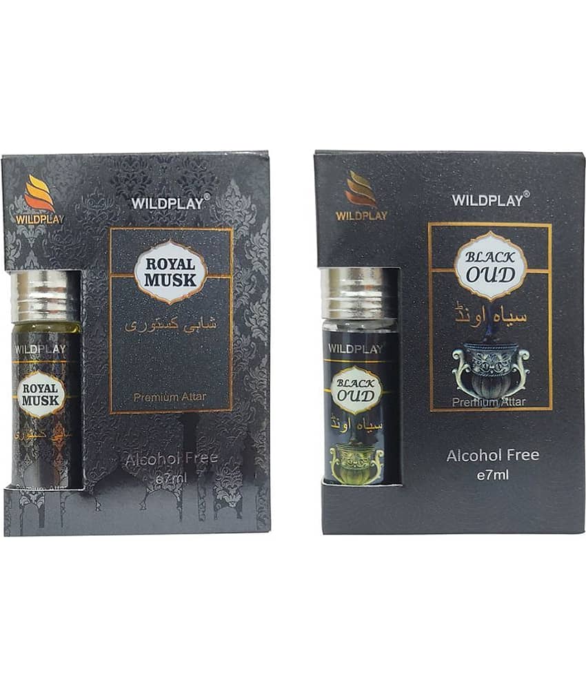 Royal Musk 7ml Attar 1pc. and Black Oud 7ml Attar 1pc.