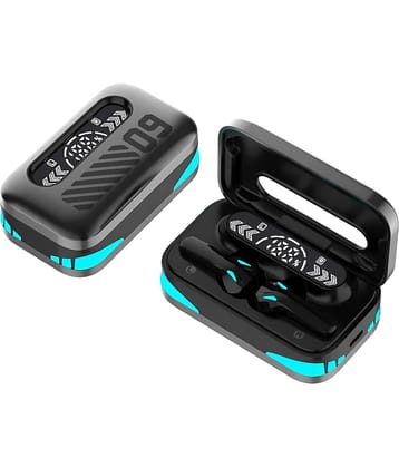 COREGENIX DM09 TWS True Wireless Earbuds with Digital Display & 120H Playtime with Type-C Fast Charging, BTv 5.4 with Instant Pair, Clear Calling ENC Mics, 45ms Low Latency Gaming Mode Ear Buds