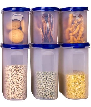 Analog kitchenware - Plastic Navy Blue Dal Container ( Set of 6 - 3000 )