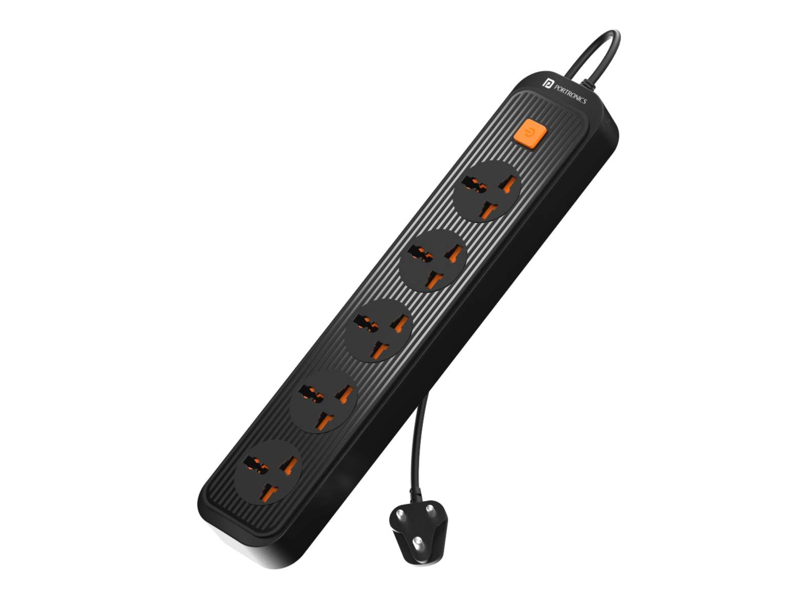 Portronics Power Plate 13, 1500 Watts, 2m Long Cord, 5 Universal Sockets