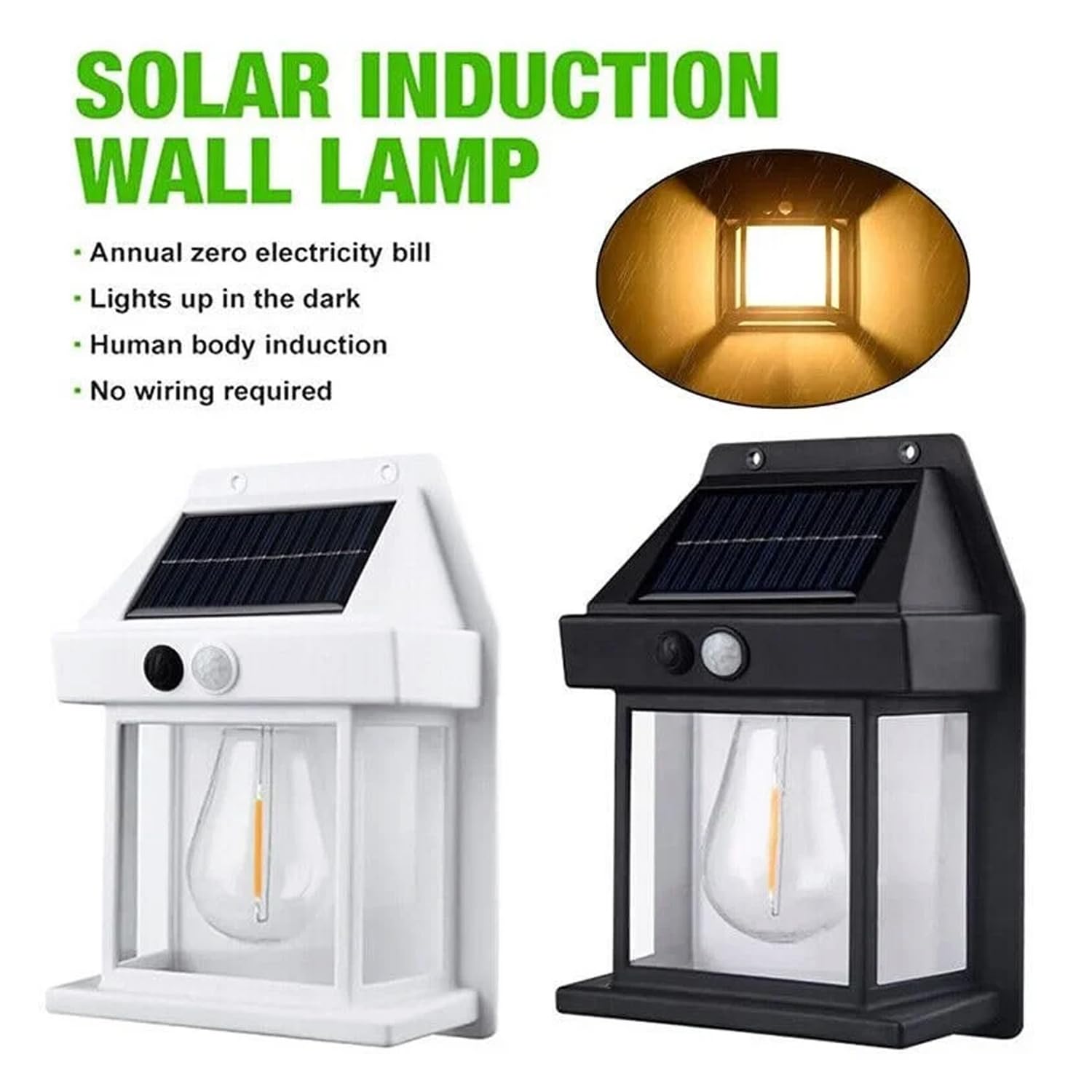 KKK Retailer Solar Wall Lights Outdoor with Motion Sensor Auto Chargeable Dusk to Dawn Exterior LED Sconce Wireless Front Porch Lamps for Patio Garden Camping Light Wall Mount Pack of 2 Warm