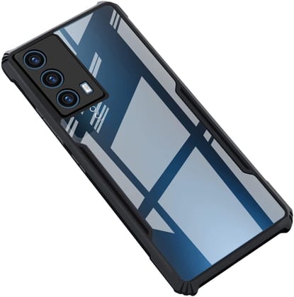 PLUGTECH Slim Shockproof Case | Matte Black Soft | Drop Protection | Precise Cutouts | Premium Mobile Cover for iQOO 7