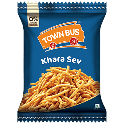 Townbus Khara Sev - Namkeen, No Transfats Or Cholesterol, Evening Teatime Snack, 135 g Pouch