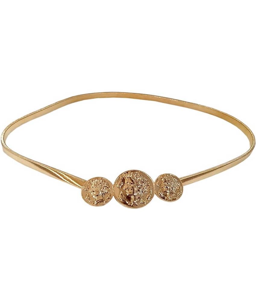 Romp Fashion Golden Stretchable Waist Chain Belt for Girls and Women…