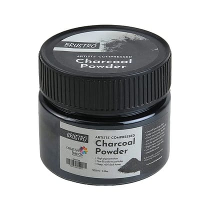 Brustro Artists Compressed Charcoal Powder - 100Ml