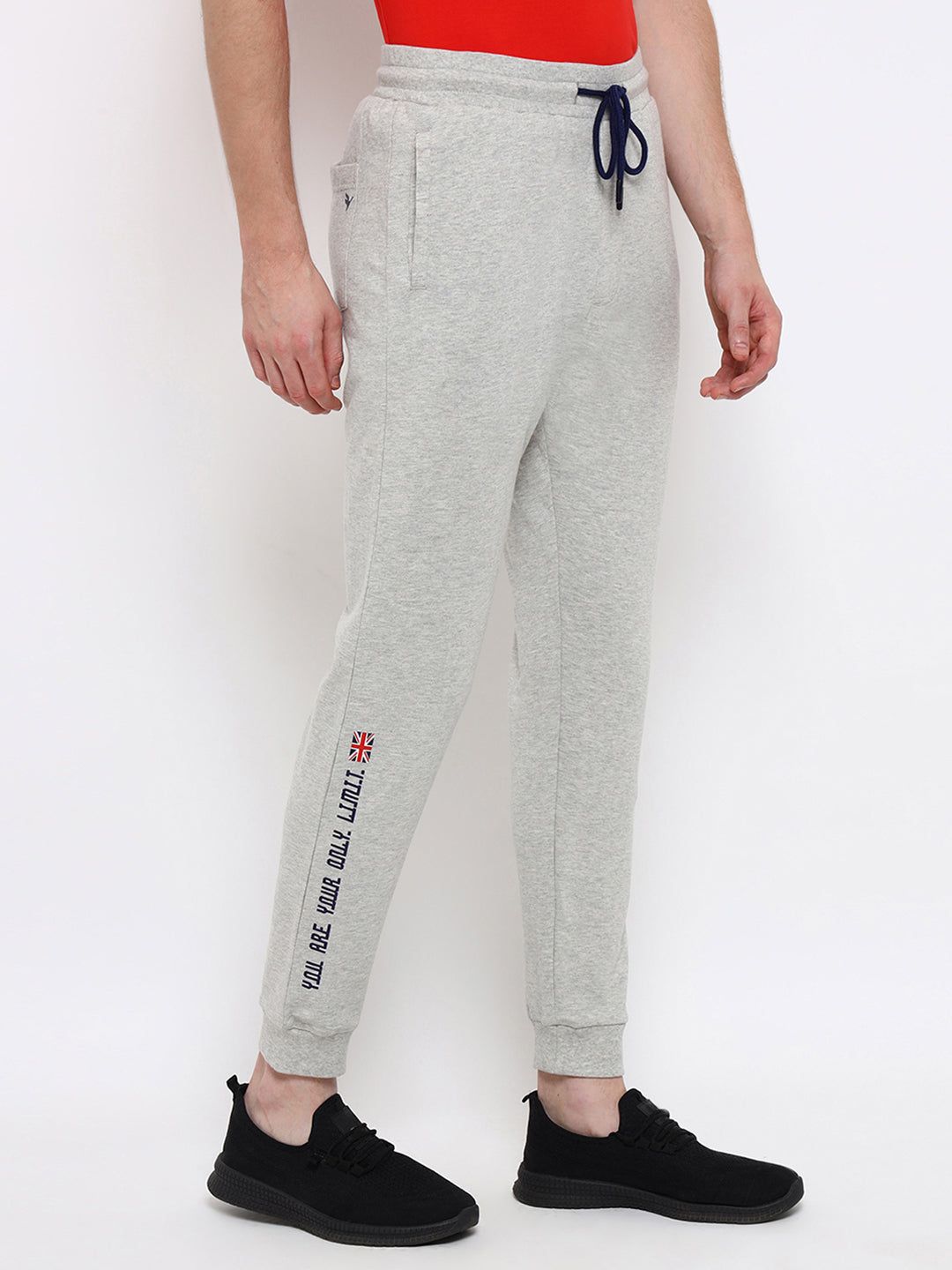 Mens Premium Cotton Printed Track Pants-36