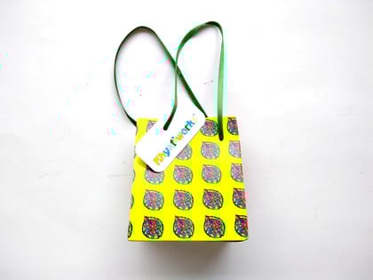 Yellow Mor Pankh Gift Bags - Small