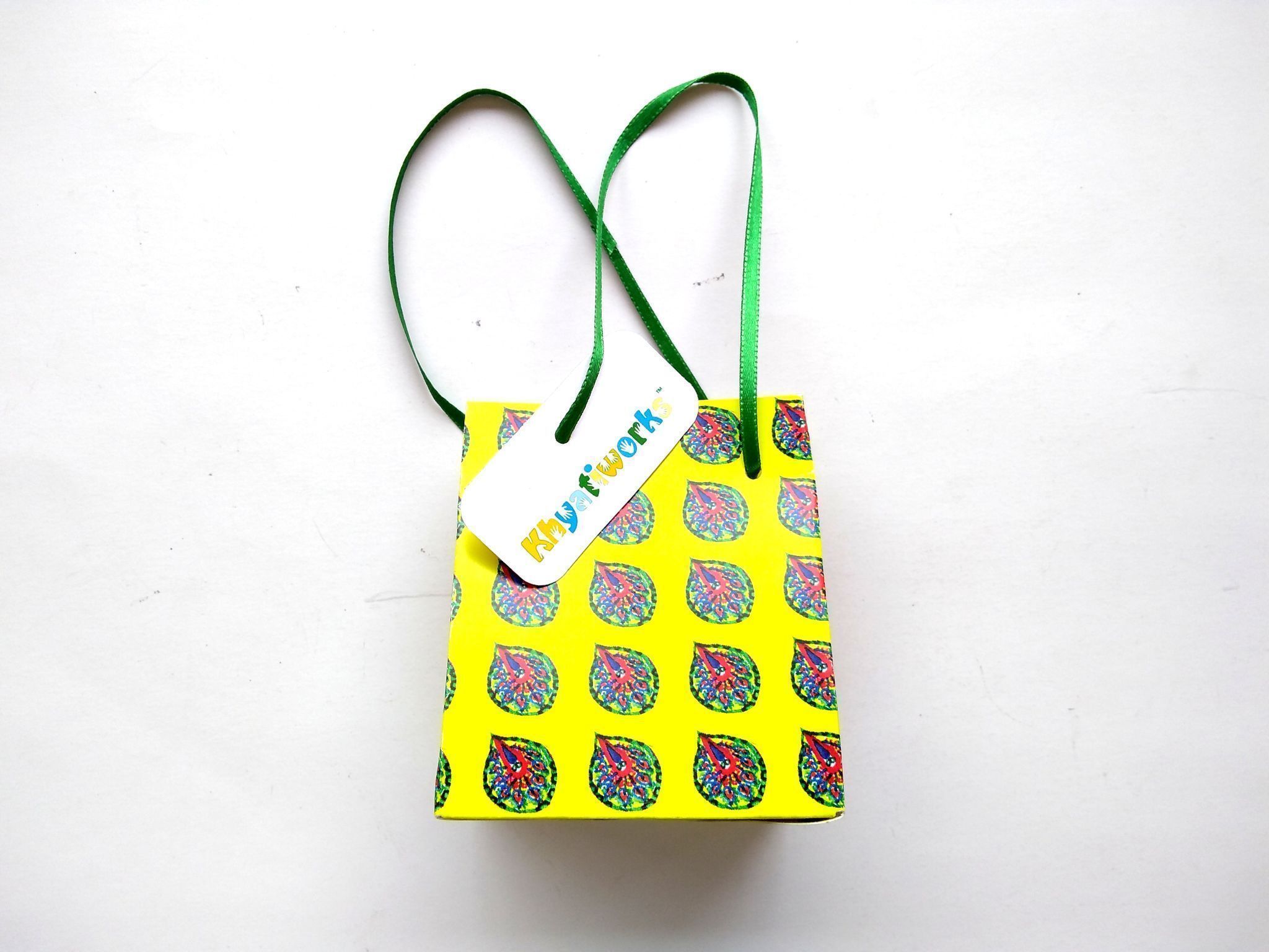 Yellow Mor Pankh Gift Bags - Small