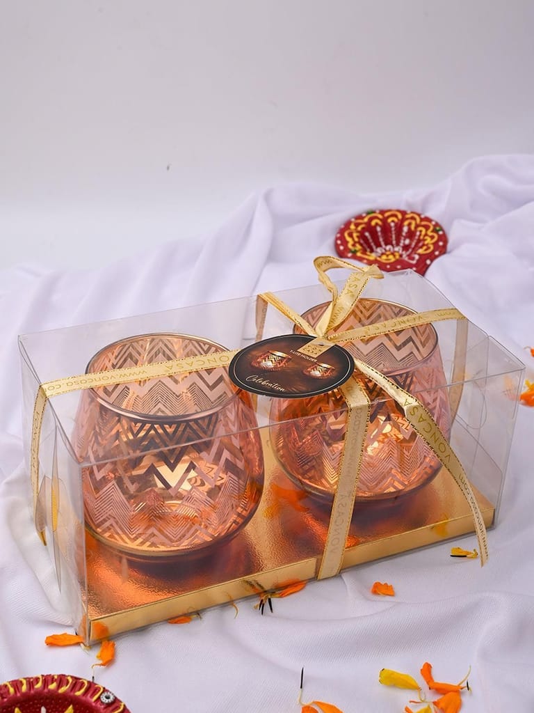 Pink + Golden T-Lite Holders