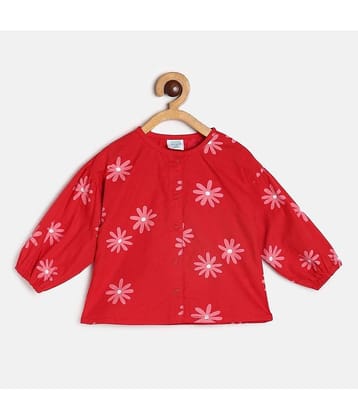 MINI KLUB Pack of 1 Baby Girls Rayon Top ( Red )