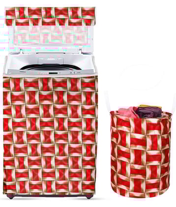 E-Retailer Set of 2 Polyester Blue Washing Machine Cover for Universal 8 kg Top Load