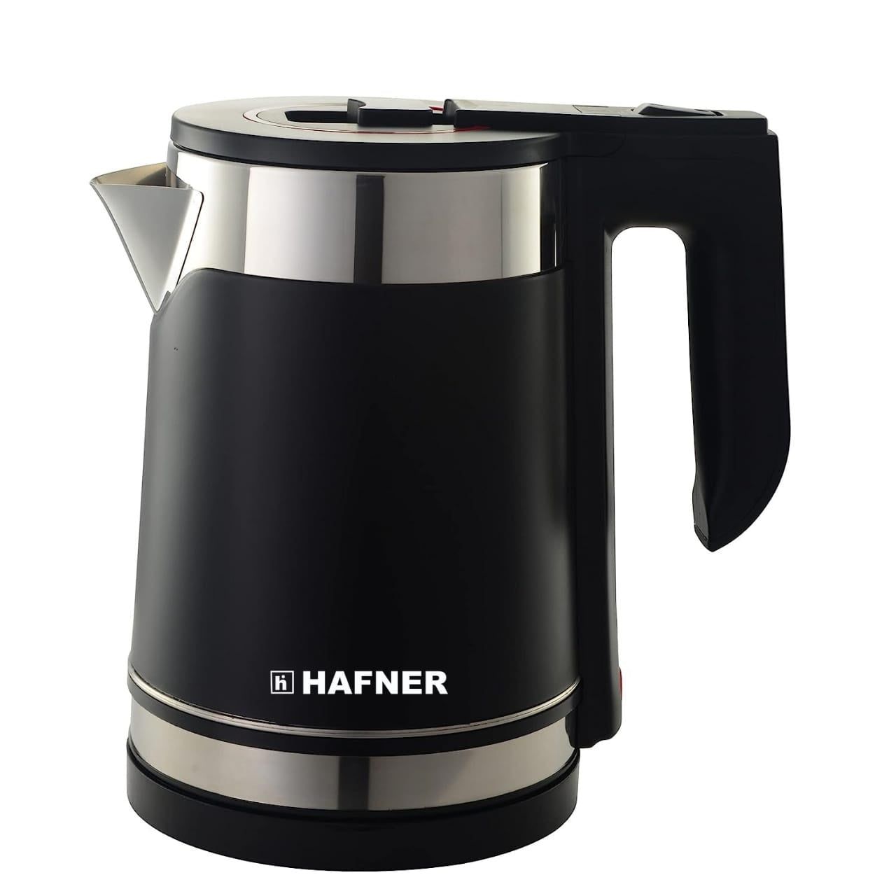 Hafner Electric Kettle with Stainless Steel Body,Used for boiling Water, Making tea and coffee, Instant noodles, Soup etc. 1500 Watt (Black)/2 litre Hafner Electric Kettle with Stainless Steel Body,Used for boiling Water, Making tea and coffee, Instant n