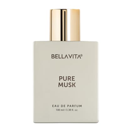 BELLAVITA Pure Musk | Long Lasting Eau De Parfum 100ml Perfume for Men and Women | with Lily of the Valley, Sandalwood and Tonka | Premium, Woody, Floral Fragrance BELLAVITA Pure Musk | Long Lasting Eau De Parfum 100ml Perfume for Men and Women | with Li