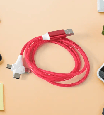 3 In 1 Charging Cable Fast Charging Cord USB Cable 3.5 Amp (1 Pc)