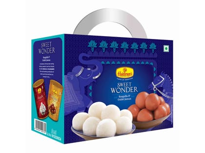 Haldiram's Sweet Wonder Tin Sweets - 1 Kg - Pack of 2