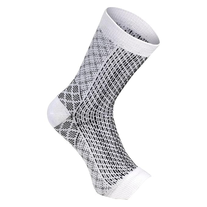 USOXO Neuro Sock | Open Toe Compression Ankle Foot Sleeves | Non-Toxic Orthopedic Neuropathy Socks | Sports Nano Brace for Arch Support Swelling Heel Pain Injury Recovery Women & Men (P-3)