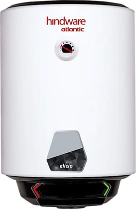 Hindware Atlantic Elicio Storge Wall Mounted Water Heater (25 Litre), White Hindware Atlantic Elicio Storge Wall Mounted Water Heater (25 Litre), White - White / 25L