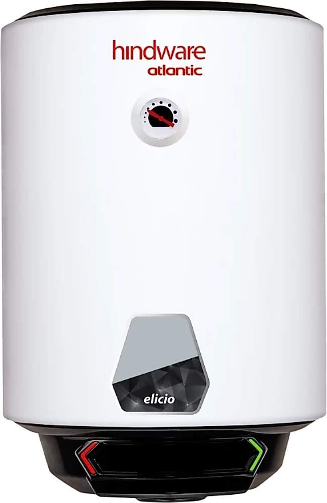 Hindware Atlantic Elicio Storge Wall Mounted Water Heater (25 Litre), White Hindware Atlantic Elicio Storge Wall Mounted Water Heater (25 Litre), White - White / 25L
