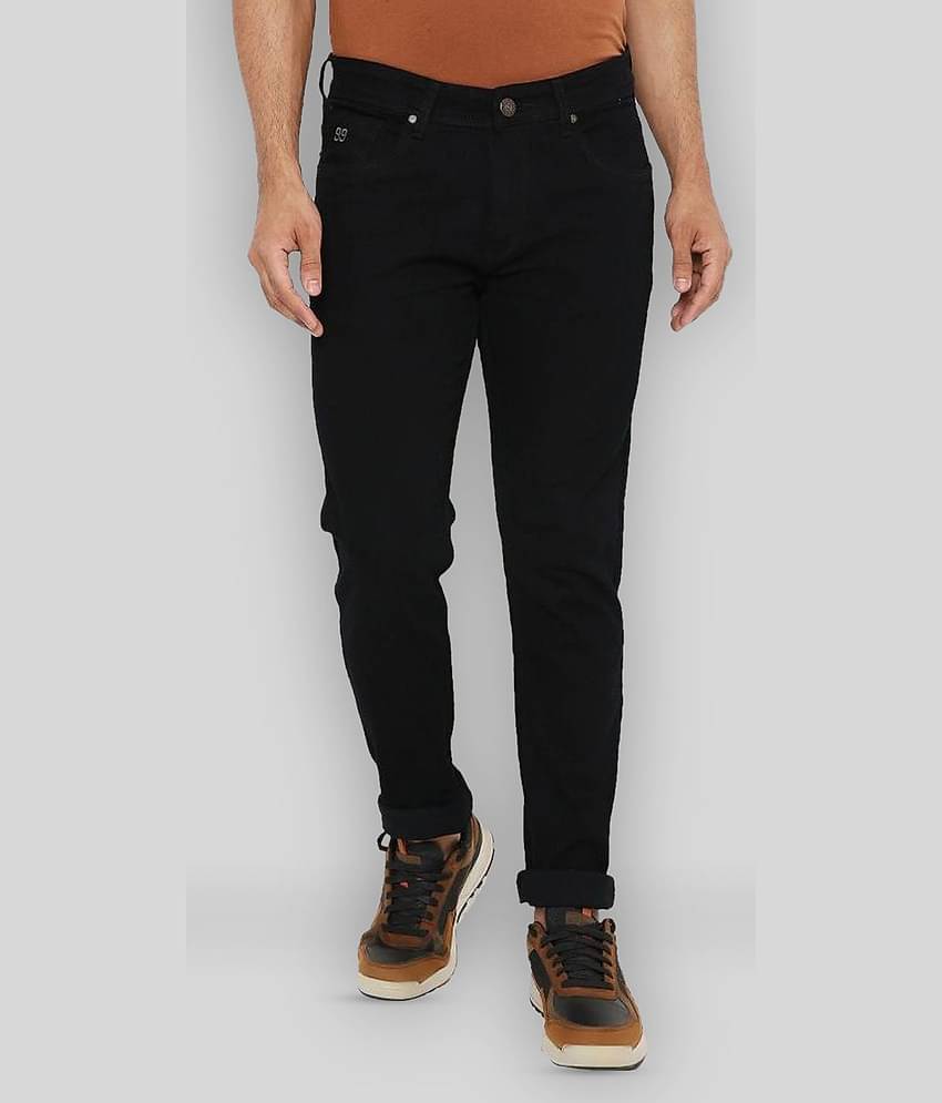 HJ HASASI - Black Cotton Regular Fit Men's Jeans ( Pack of 1 )