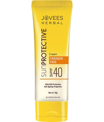 Jovees Herbal Sun Protective SPF 40 Sunscreen Cream For Normal to Dry Skin 50gm (Pack of 1)