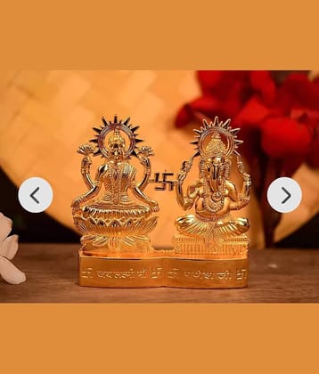 BHARDWAJ REATILS LAXMI Ganesh Brass murti Idol Set for Puja Home Decoration