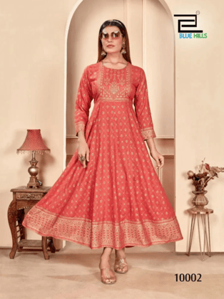 Shimmer Bluehills Anarkali Kurtis Shimmer Bluehills Anarkali Kurtis