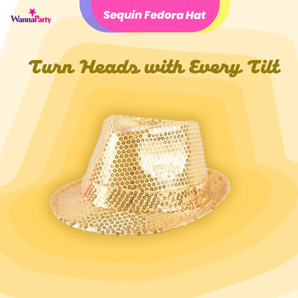 Sequin L/Up Hat Golden