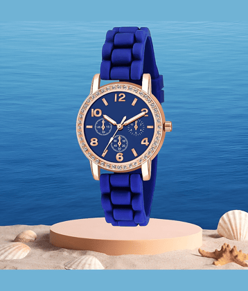 DECLASSE Blue Silicon Analog Womens Watch