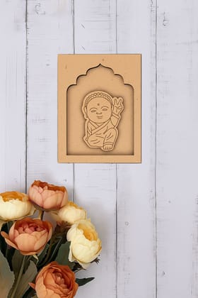 Dbeautify's Baby Monk MDF Wall Hanging – Peace