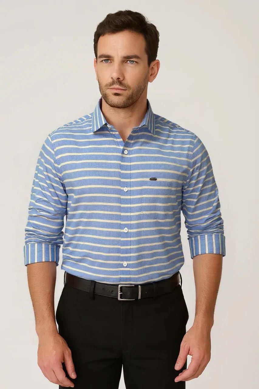 Cotton Striped Shirt #51430